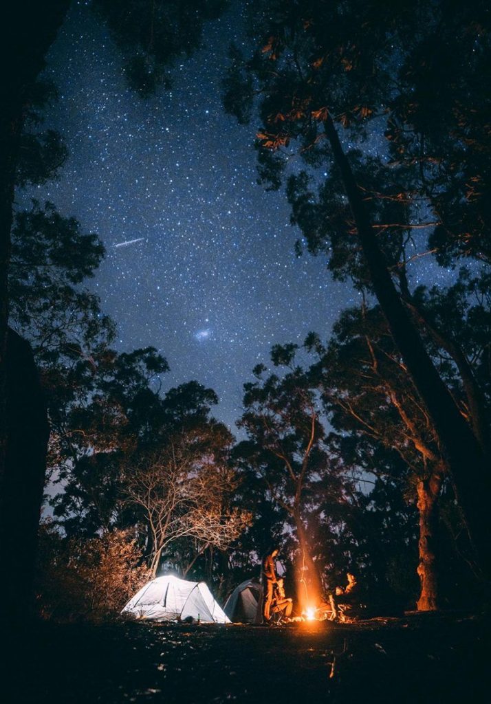 tent under the stars