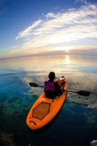 Kayak on the lake